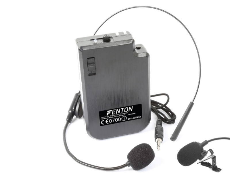 Fenton--Transmisor petaca con micro de cabeza VHF
